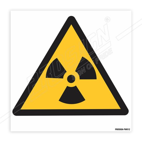 Radiation Warning Sign| Protector FireSafety