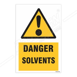 Danger Solvents Warning Sign| Protector FireSafety