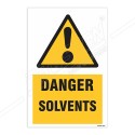 Danger Solvents Warning Sign| Protector FireSafety