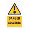 Danger Solvents Warning Sign| Protector FireSafety