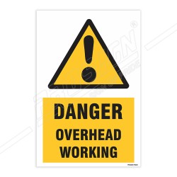 Danger Overhead Working Sign| Protector FireSafety