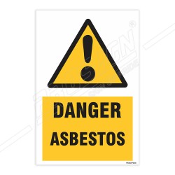 Danger Asbestos Warning Sign| Protector FireSafety