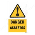 Danger Asbestos Warning Sign| Protector FireSafety