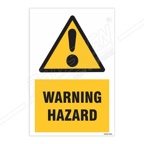 Hazard Warning Sign| Protector FireSafety