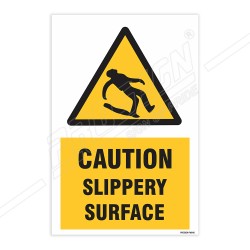 Caution Slippery Surface Warning Sign| Protector FireSafety