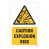 Caution Explosion Risk Warning Sign| Protector FireSafety