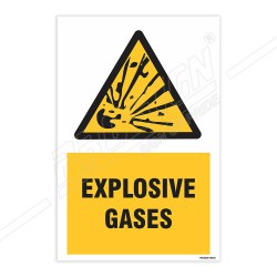Explosive Gases Warning Sign| Protector FireSafety