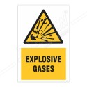 Explosive Gases Warning Sign| Protector FireSafety