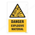 Danger Explosive Material Warning Sign| Protector FireSafety