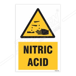 Nitric Acid Warning Sign| Protector FireSafety