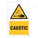 Caustic Warning Sign| Protector FireSafety