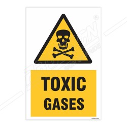 Toxic Gases Warning Sign| Protector FireSafety