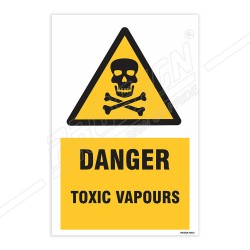 Danger Toxic Vapours Warning Sign| Protector FireSafety