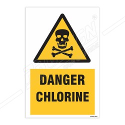Danger Chlorine Warning Sign| Protector FireSafety