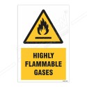 Highly Flammable Gases Warning Sign| Protector FireSafety