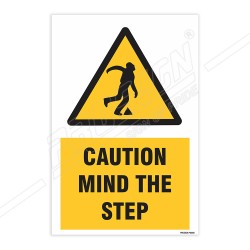 Caution Mind The Step Warning Sign| Protector FireSafety