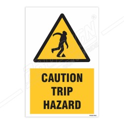 Caution Trip Hazard Warning Sign| Protector FireSafety