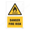 Danger Fire Risk Warning Sign| Protector FireSafety