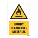 Highly Flammable Material Warning Sign| Protector FireSafety