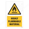 Highly Flammable Material Warning Sign| Protector FireSafety