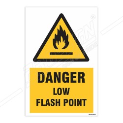Danger Low Flash Point Warning Sign| Protector FireSafety