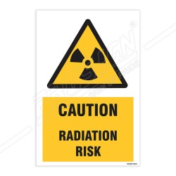 Caution Radiation Risk Warning Sign| Protector FireSafety