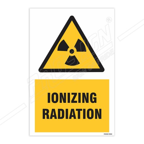 Iconic Radiation Warning Sign| Protector FireSafety