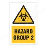 Hazard Group 2 Warning Sign| Protector FireSafety