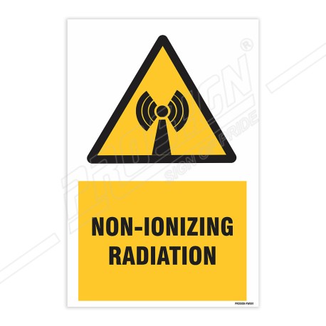 Non Iconizing Radiation Warning Sign| Protector FireSafety