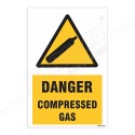 Danger Compressed Gas Warning Sign| Protector FireSafety