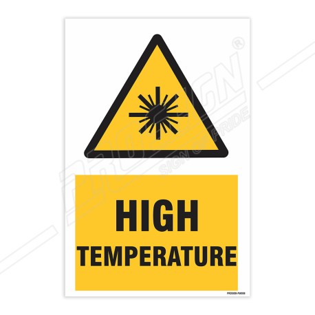 High Temperature Warning Sign| Protector FireSafety
