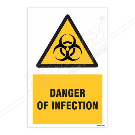 Danger In Infection Warning Sign| Protector FireSafety