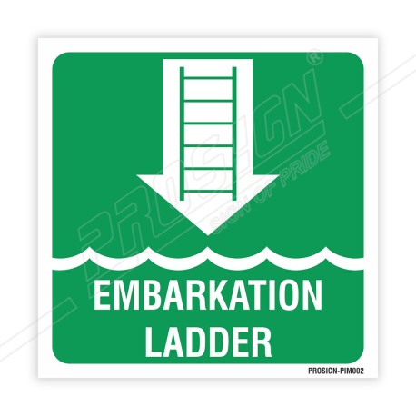 Embarkation Ladder IMO Sign| Protector FireSafety