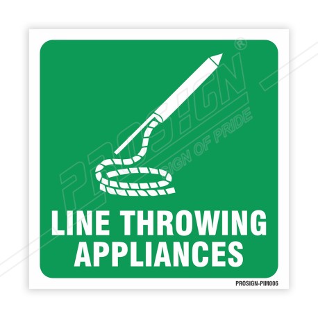 Line Throwing Appliances IMO Sign| Protector FireSafety
