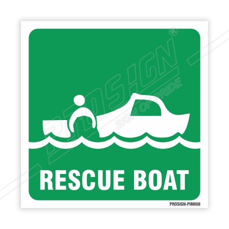 Rescue Boat IMO Sign| Protector FireSafety
