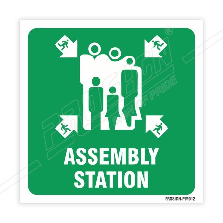 Assembly Station IMO Sign| Protector FireSafety