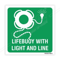 Lifebuoy With Light And Line IMO Sign| Protector FireSafety