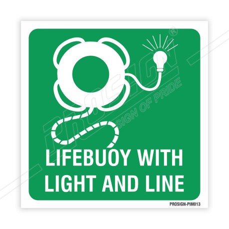 Lifebuoy With Light And Line IMO Sign| Protector FireSafety