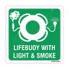 Lifebuoy With Light And Smoke IMO Sign| Protector FireSafety