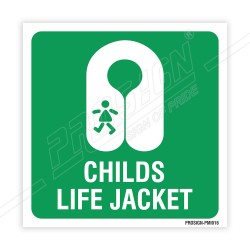 Childs Life Jacket IMO Sign| Protector FireSafety