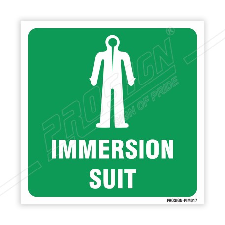 Immersion Suit IMO Sign| Protector FireSafety