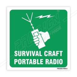 Survival Craft Portable Radio IMO Sign| Protector FireSafety