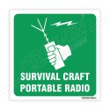 Survival Craft Portable Radio IMO Sign| Protector FireSafety
