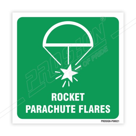 Rocket Parachute Flares IMO Sign| Protector FireSafety