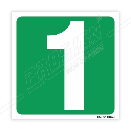 1 Number IMO Sign| Protector FireSafety