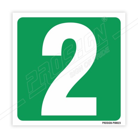 2 Number IMO Sign| Protector FireSafety