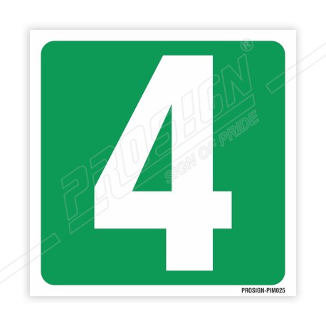 4 Number IMO Sign| Protector FireSafety