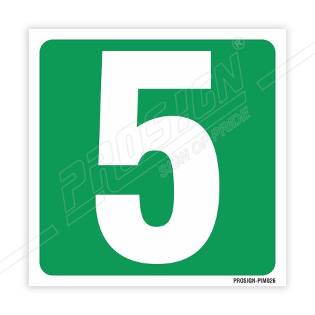 5 Number IMO Sign| Protector FireSafety