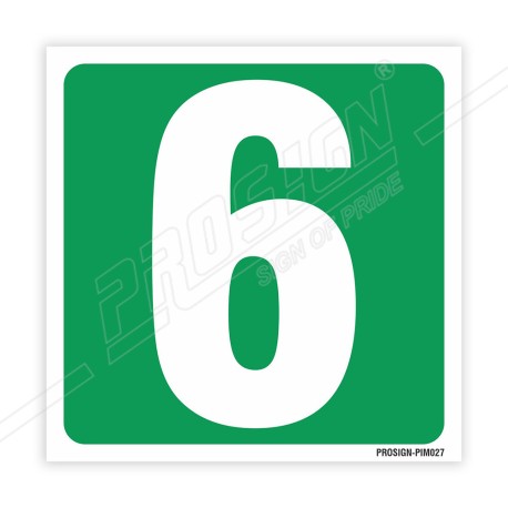 6 Number IMO Sign| Protector FireSafety