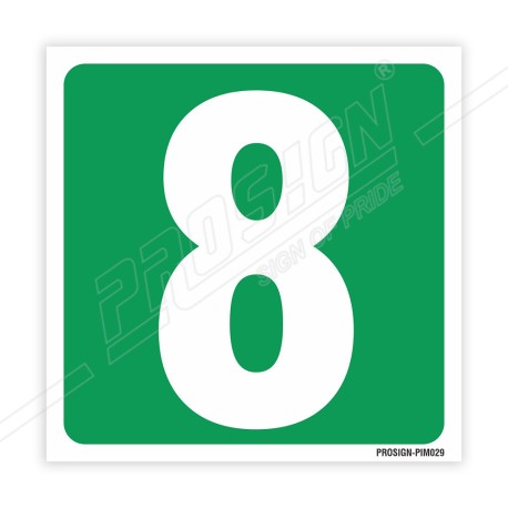 8 Number IMO Sign| Protector FireSafety